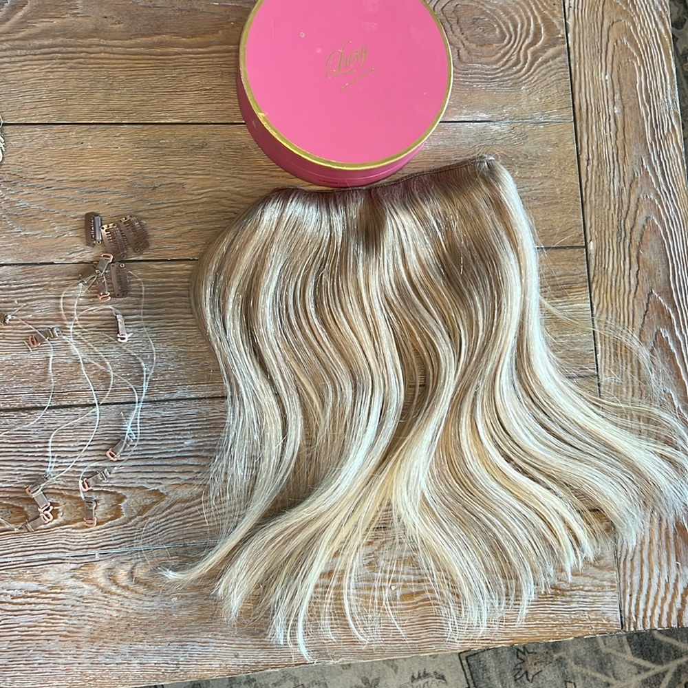 Luxy Halo Hair Extensions Natural Blonde Balayage